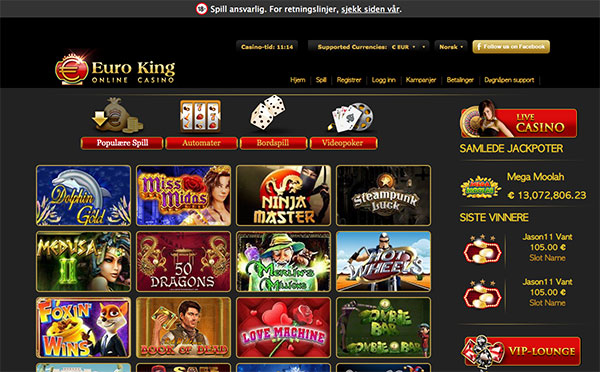 EuroKing Club Casino Norge
