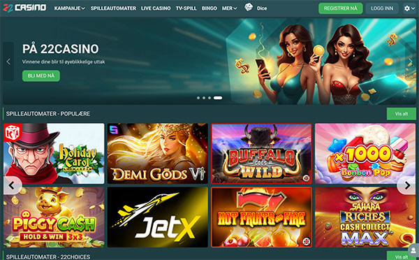 22Casino Norge