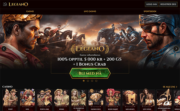 Legiano Casino Norge