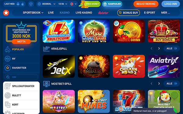 Mostbet Casino Norge